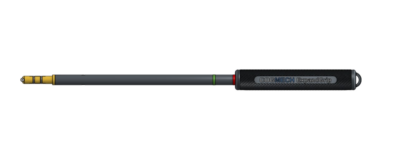 SafeReach Tube Inserter showing the red released state