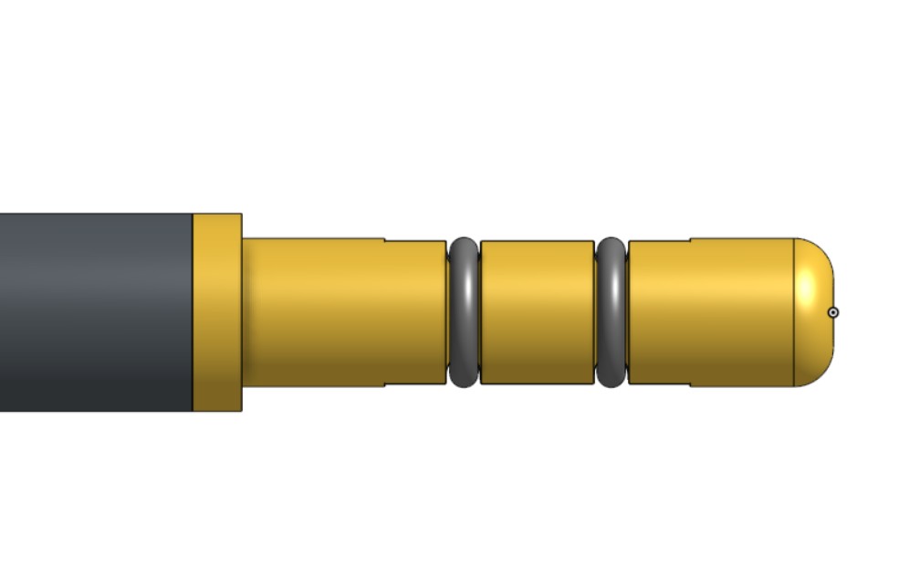 External CAD detail of the SafeReach ExpandGrip tip in its released state