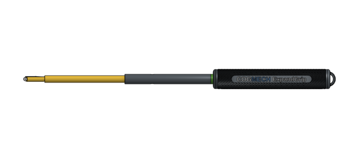 Full reverse side view of the SafeReach 3/8-inch functional prototype