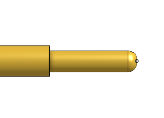 External CAD detail of the SafeReach 3/8-inch ExpandGrip tip in its released state